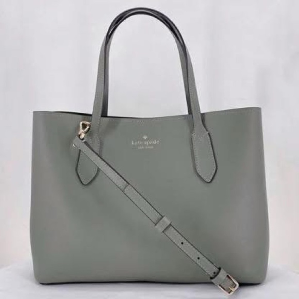 Kate Spade gray/charcoal Harper Satchel